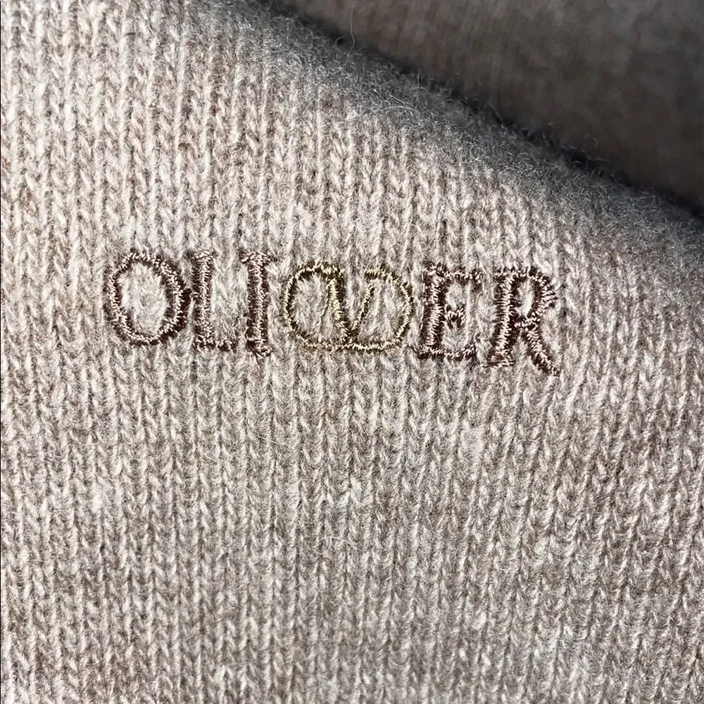 Olivers Tan Crewneck Sweater Soft Knit Casual